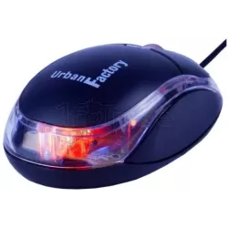 Souris filaireUrban FactoryBDM02UF (Noir/Transparent) | MonPC.Store