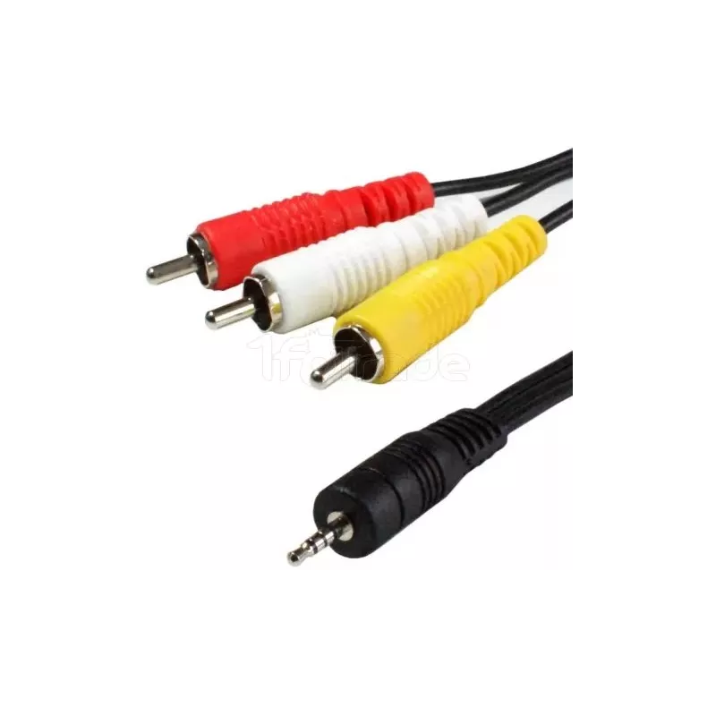 Cable audioD2 DiffusionJack 3,5mm vers 3 x RCA 1.5m | MonPC.Store