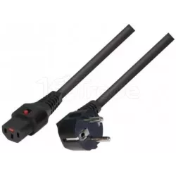 Cable d'alimentation 3m avec verrouillage (Noir) | MonPC.Store