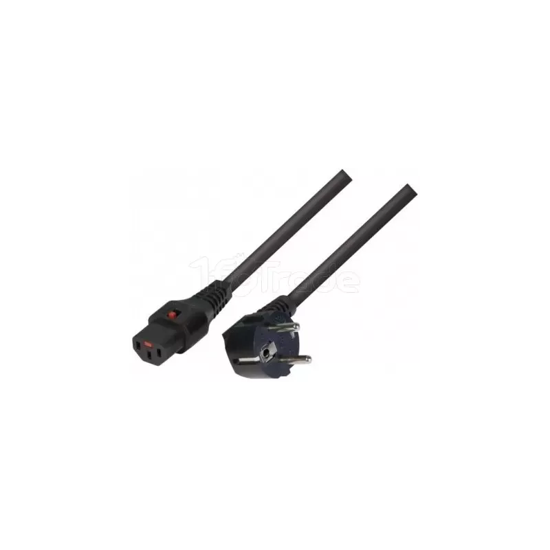 Cable d'alimentation 3m avec verrouillage (Noir) | MonPC.Store