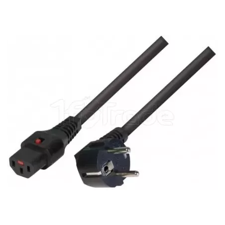 Cable d'alimentation 3m avec verrouillage (Noir) | MonPC.Store