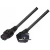 Cable d'alimentation 3m avec verrouillage (Noir) | MonPC.Store