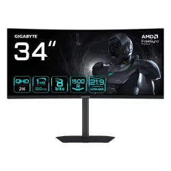 GIGABYTE GS34WQCA Écran Gaming Incurvé 34" WQHD ? 3440… | MonPC.Store