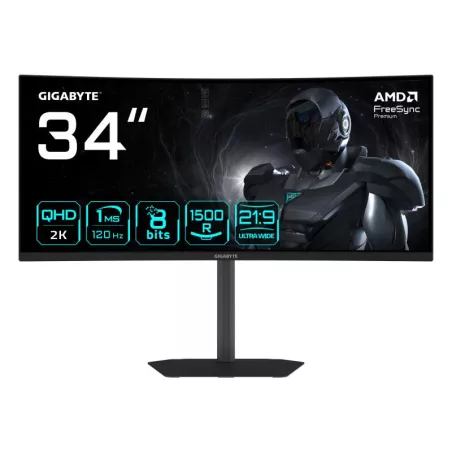 GIGABYTE GS34WQCA Écran Gaming Incurvé 34" WQHD ? 3440… | MonPC.Store