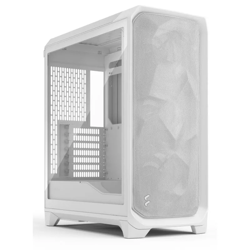 Fractal Design Meshify 3 White TG Clear Tint boîtier PC ATX EATX micro ATX verre trempé blanc - Boîtier PC
