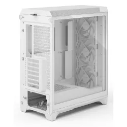 Fractal Design Meshify 3 White TG Clear Tint boîtier PC ATX EATX micro ATX verre trempé blanc - Boîtier PC