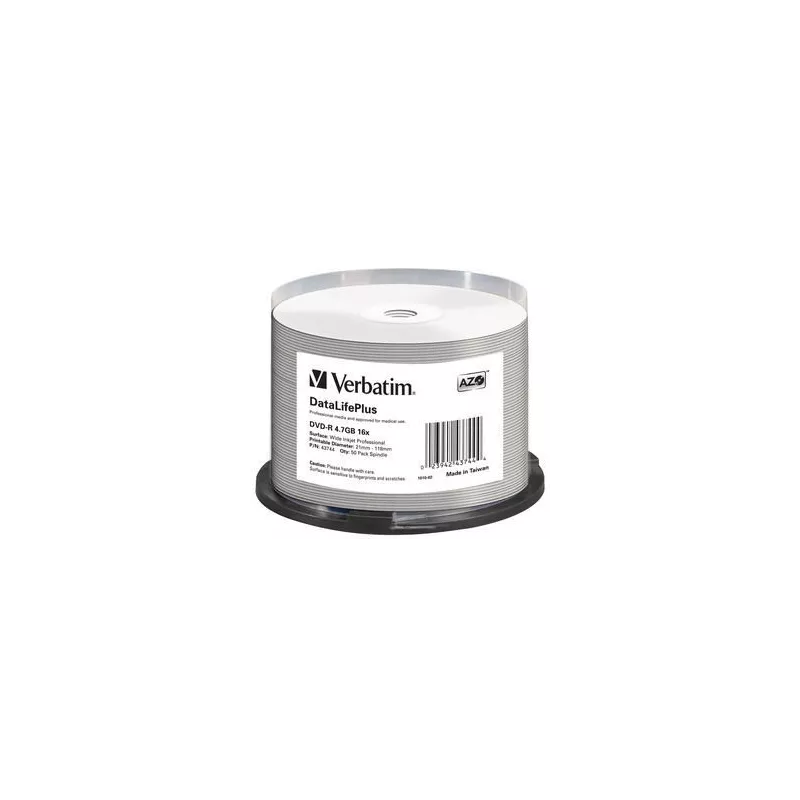 DVD-R AZO 4.7GB 16X DL+ WIDE PRINTABLE SURFACE NO-ID… | MonPC.Store