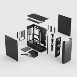 Fractal Design Define One Dark Solid boîtier PC moyen tour ATX EATX micro ATX noir - Boîtier PC