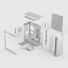 Fractal Design Define One Light TG Clear Tint boîtier PC moyen tour ATX EATX micro ATX verre trempé blanc - Boîtier PC