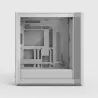 Fractal Design Define One Light TG Clear Tint boîtier PC moyen tour ATX EATX micro ATX verre trempé blanc - Boîtier PC