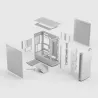 Fractal Design Define One Light Solid boîtier PC moyen tour ATX EATX micro ATX verre trempé blanc - Boîtier PC
