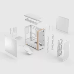 Fractal Design Summit Chalk White Solid boîtier PC moyen tour Mini-ITX micro ATX ATX blanc - Boîtier PC
