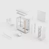 Fractal Design Summit Chalk White TG Clear Tint boîtier PC moyen tour Mini-ITX micro ATX ATX blanc - Boîtier PC