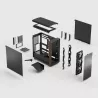 Fractal Design Summit Black Solid boîtier PC moyen tour Mini-ITX micro ATX ATX noir - Boîtier PC
