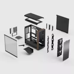 Fractal Design Summit Black TG Light Tint boîtier PC moyen tour Mini-ITX micro ATX ATX noir - Boîtier PC