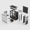 Fractal Design Summit Black TG Light Tint boîtier PC moyen tour Mini-ITX micro ATX ATX noir - Boîtier PC