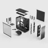 Fractal Design Summit Blackout TG Light Tint boîtier PC moyen tour Mini-ITX micro ATX ATX noir - Boîtier PC