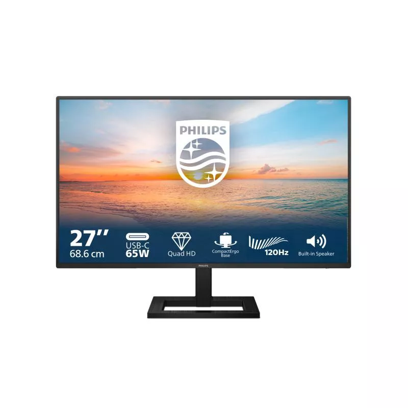 PHILIPS 27E1N1600AE écran 27" QHD - IPS 2560x1440 100Hz 4ms 350 cd/m² - Moniteur PC