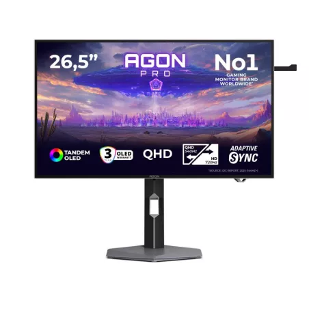 AOC AGP277QKDC écran gaming 27" OLED QHD - 2560x1440 0,03ms HDMI 2.1 DP 2.1 - Moniteur PC gamer