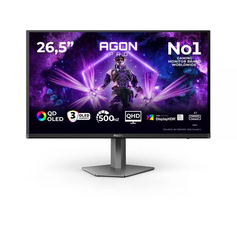 AOC AG276QKD2 écran gaming 27" OLED QHD - 2560x1440 500Hz 0,03ms 2x HDMI DP - Moniteur PC gamer esport