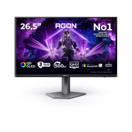 AOC AG276QKD2 écran gaming 27" OLED QHD - 2560x1440 500Hz 0,03ms 2x HDMI DP - Moniteur PC gamer esport