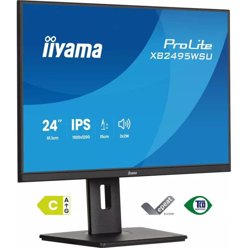 IIYAMA XB2495WSU-B1 écran 24,1" WUXGA - IPS 1920x1200 100Hz 4ms 350 cd/m² - Moniteur PC