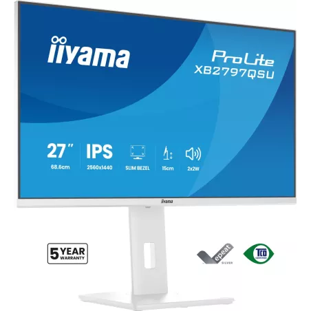 Ecran IIYAMA 27 Blanc Ultra mince dalle IPS 16:9… | MonPC.Store