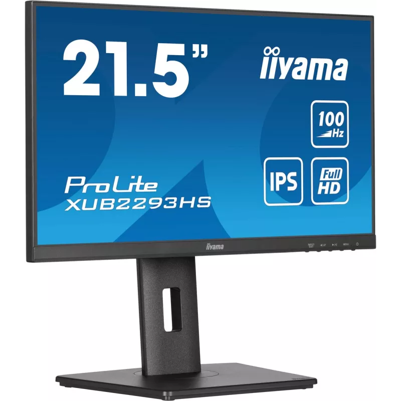 IIYAMA XUB2293HS-B6 écran 21,5" Full HD - IPS 1920x1080 100Hz 1ms 300 cd/m² - Moniteur PC