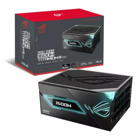 ASUS ROG THOR 1600T3 Gaming EVO alimentation 1600W 80 PLUS Titanium - Bloc d'alimentation PC gaming