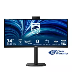PHILIPS 34B2U3600CH écran 34" incurvé 1500R UWQHD - VA 3440x1440 120Hz 300 cd/m² - Moniteur PC professionnel