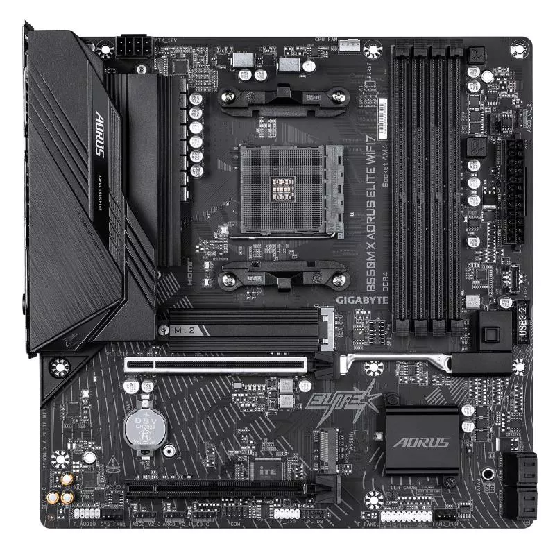 GIGABYTE B550M X A ELITE WF7 carte mère AMD B550 socket AM4 micro ATX Wi-Fi - Carte mère PC AMD