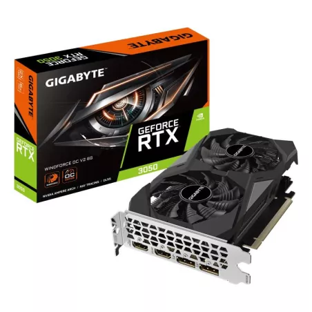 GIGABYTE GeForce RTX 3050 WINDFORCE OC V2 6Go GDDR6 - 2 ventilateurs PCIe 4.0 - Carte graphique gaming
