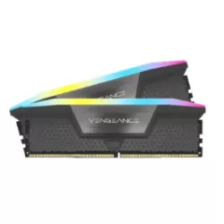CORSAIR Vengeance RGB 32 Go (2x16 Go) DDR5 6000 MHz CL38 XMP & EXPO - Kit mémoire PC gaming CMH32GX5M2D6000Z38