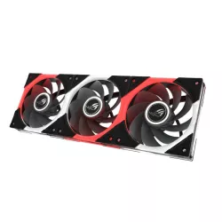 ASUS ROG EURUX GR120 FAN ARGB REVERSE BLACK 3IN1 pack de 3 ventilateurs boîtier 12cm ARGB noir - Refroidissement PC