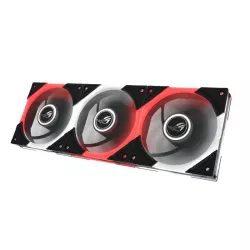 ASUS ROG EURUX GR120 FAN ARGB REVERSE BLACK 3IN1 pack de 3 ventilateurs boîtier 12cm ARGB noir - Refroidissement PC