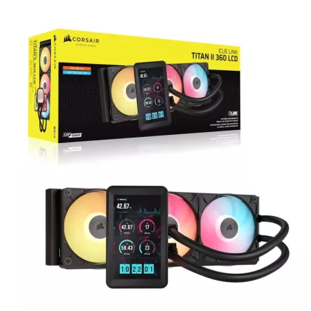 CORSAIR iCUE LINK TITAN II 360 RX LCD - Ventilateur PC