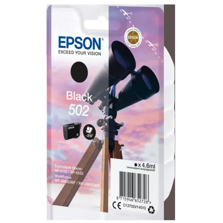 EPSON Cartouche Encre Jumelle 502 Noir 4,6ml | MonPC.Store