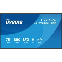 IIYAMA LFD 75 dalle IPS 4K UHD 3840x2160 16:9 24/7… | MonPC.Store