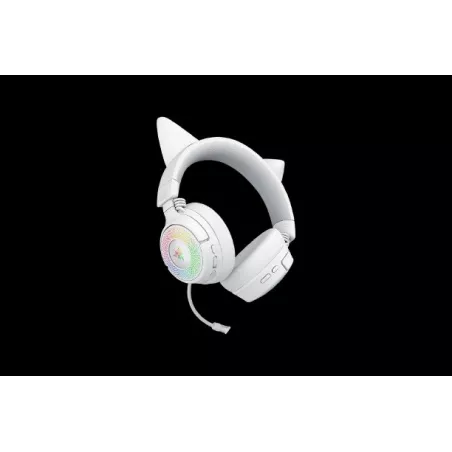RAZER Kraken Kitty V3 Pro - Casque sans fil RGB White Ed | MonPC.Store