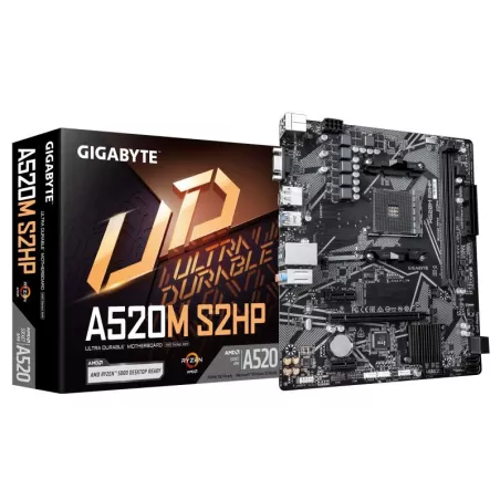 GIGABYTE A520M S2HP - AM4 AMD A520 Micro-ATX DDR4 - Carte mère