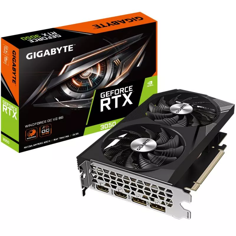 GIGABYTE RTX 3050WF2OCV2-8GD - 8 Go - Carte graphique