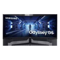 SAMSUNG Odyssey G5 écran gaming 34" incurvé UWQHD 165Hz 1ms - VA 3440x1440 1000R HDMI DisplayPort - Moniteur PC gamer