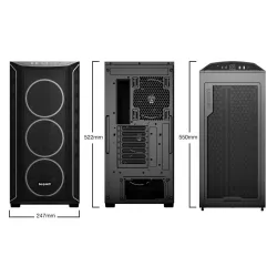 BE QUIET! SHADOW BASE 800 FX Black - Boîtier PC