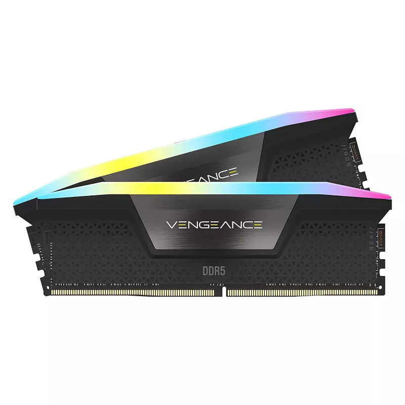 CORSAIR VENGEANCE RGB 64GB (2 x 32GB) D5 6000 CL40 - DDR5 - Mémoire RAM